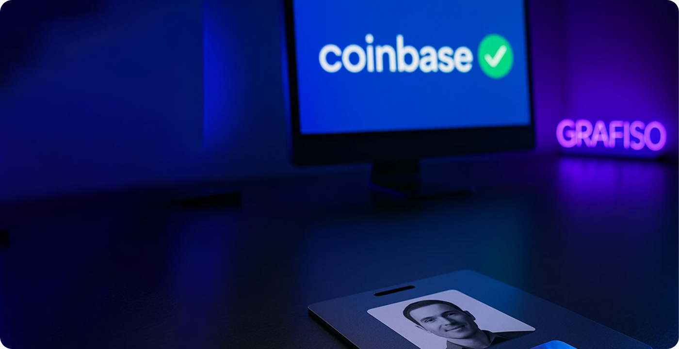 آی‌دی کارت مخصوص احراز هویت کوین بیس (Coinbase)