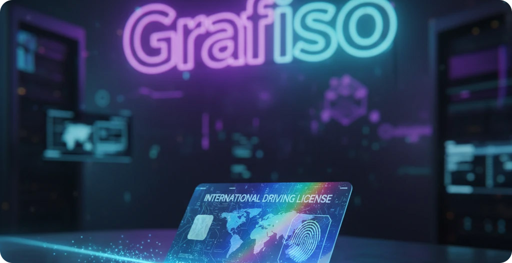 ارائه مدرک گواهینامه رانندگی بین المللی توسط گرافیسو