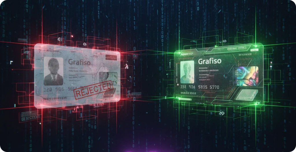 چرا صرافی‌ها مدارک شما را رد می‌کنند؟ توضیحات گرافیسو درباره آناتومی یک شکست در احراز هویت
